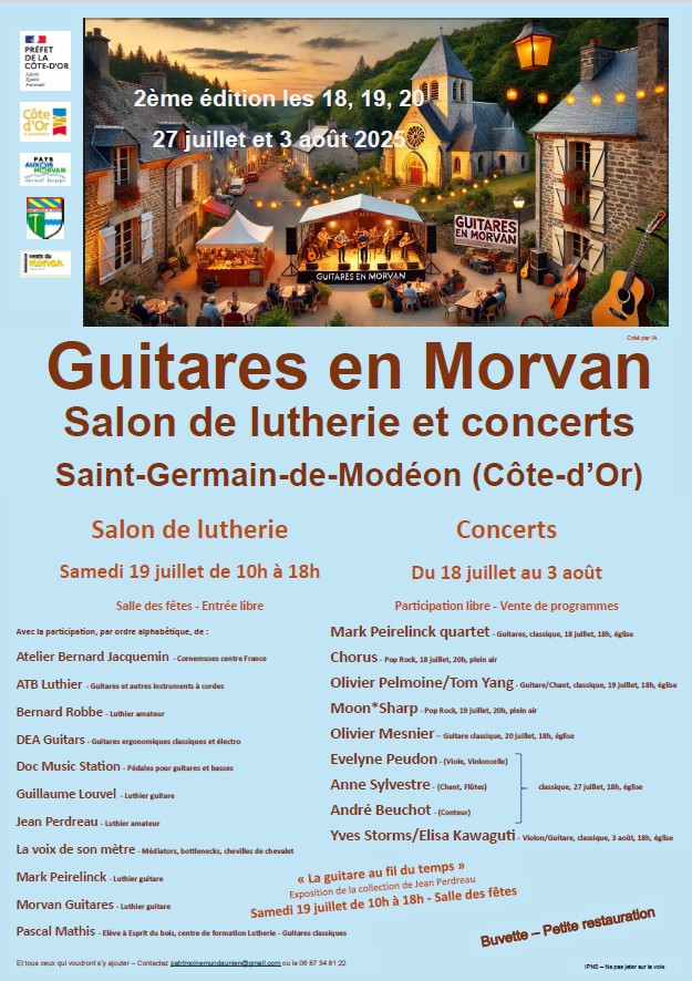 Affiche Guitares en Morvan