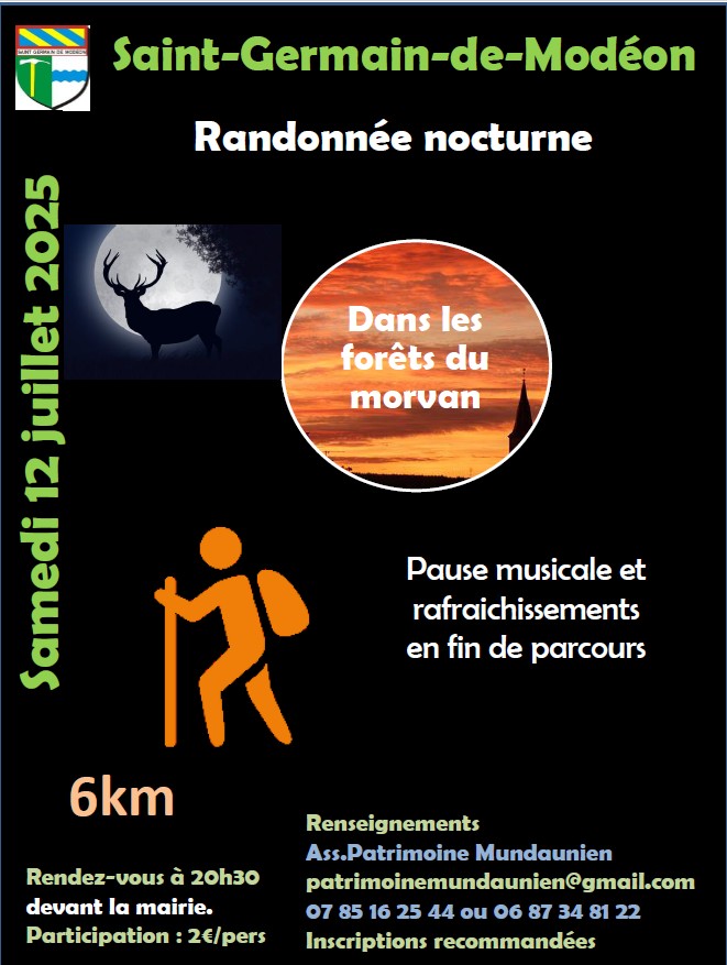 Randonnée nocturne du 12 juillet 2025